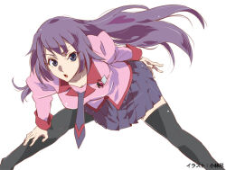senjougahara hitagi from bakemonogatari by kobayashi jin