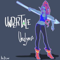 undyne from undertale by kamui setsuna