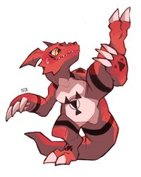 guilmon from digimon by sui (suizilla)