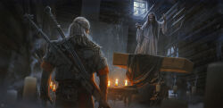 geralt of rivia from the witcher (series)
