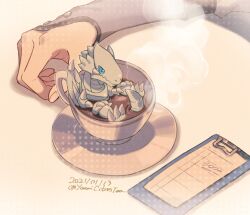 blue-eyes white dragon from yu-gi-oh! by youmicitrustea