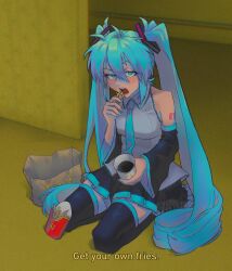 hatsune miku from backrooms (creepypasta) by sainttufa