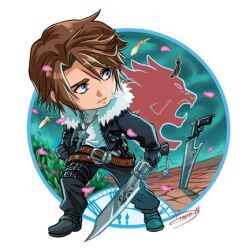 squall leonhart from final fantasy by diana mercolini