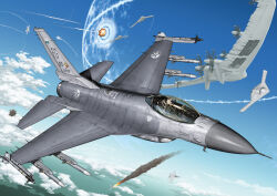 f-16 fighting falcon from ace combat by henshako
