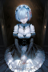 rem (re:zero) from re:zero kara hajimeru isekai seikatsu by nixeu