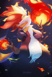 delphox from pokemon by tsukkon