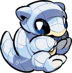 alolan sandshrew from pokemon by kawaanago