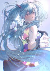 hatsune miku from vocaloid by heremia