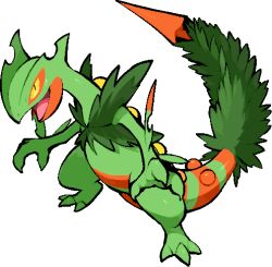 mega sceptile from pokemon by kawaanago