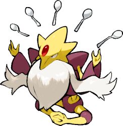 alakazam from pokemon by kawaanago