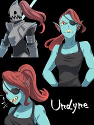 undyne from undertale by effort kai