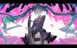 hatsune miku from vocaloid by soyaka