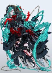 hatsune miku from vocaloid by unrefle