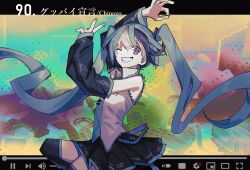 hatsune miku from goodbye sengen (vocaloid) by soyaka