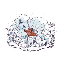 alolan ninetales from pokemon by mamobot