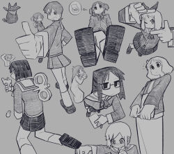 aioi yuuko from nichijou by bone nigi