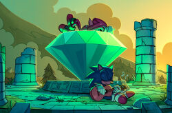 knuckles the echidna from sonic (series) by starrjoy