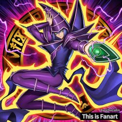 dark magician from yu-gi-oh! by hucydin