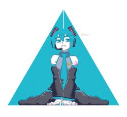 hatsune miku from vocaloid