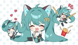 hatsune miku from mcdonald's by yuni (irohasuiroiro)