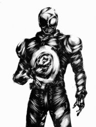 kamen rider skull from kamen rider by inksac