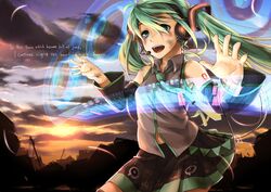 hatsune miku from vocaloid by a0