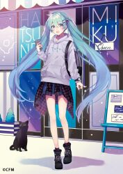 hatsune miku from vocaloid by saine