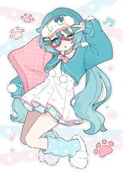 hatsune miku from vocaloid by yukomeow