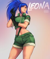 leona heidern from the king of fighters