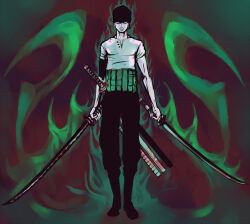roronoa zoro from one piece by doubleragnarok