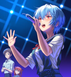 ayanami rei from neon genesis evangelion by yahha