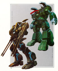 spartan (destroid) from choujikuu yousai macross by takani yoshiyuki