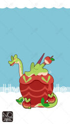applin from pokemon by meme (sleepsheep)