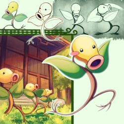 bellsprout from pokemon by shoupitsuki