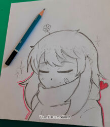 frisk (undertale) from undertale by thedavidart