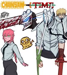 denji (chainsaw man) from adventure time