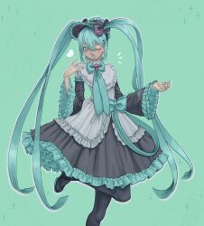 hatsune miku from vocaloid by ladycirca
