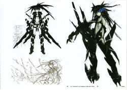 black rock shooter (character) from black rock shooter by huke