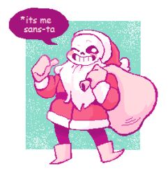 sans (undertale) from christmas by mystery-mangoes