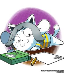 temmie from undertale by dragonith