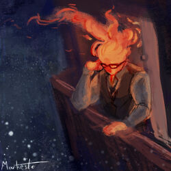 grillby from undertale by markesto