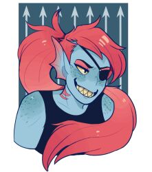 undyne from undertale by karcharos