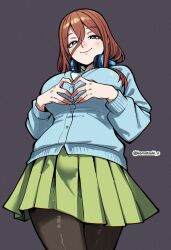 nakano miku from go-toubun no hanayome by komatsuki n