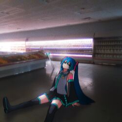 hatsune miku from vocaloid