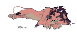scar (the lion king) from disney by morku
