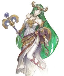 palutena from kid icarus by subakeye