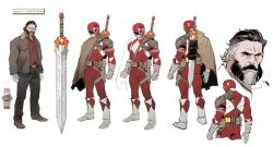 mighty morphin red ranger from power rangers
