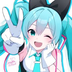 hatsune miku from magical mirai (vocaloid)