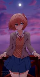 sayori (doki doki literature club) from doki doki literature club