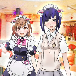 misaka mikoto from akiba maid sensou